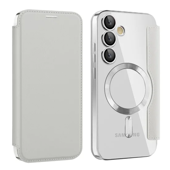Калъф за Samsung Galaxy S23 Plus - SmartMag Book Case - Сив