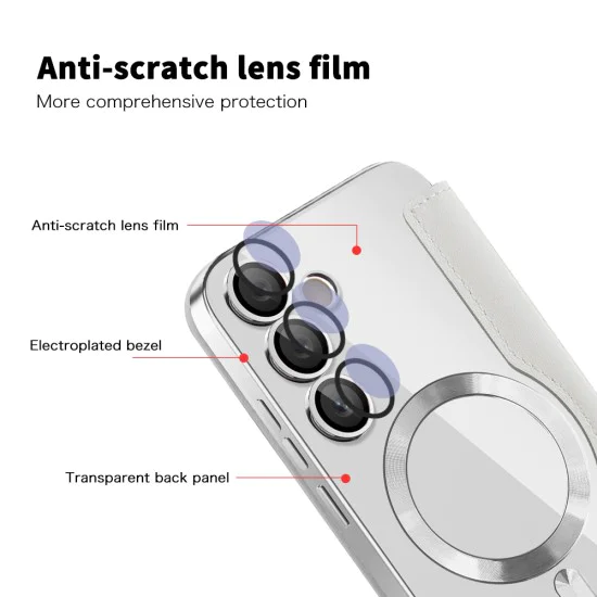 Калъф за Samsung Galaxy S23 Plus - SmartMag Book Case - Сив