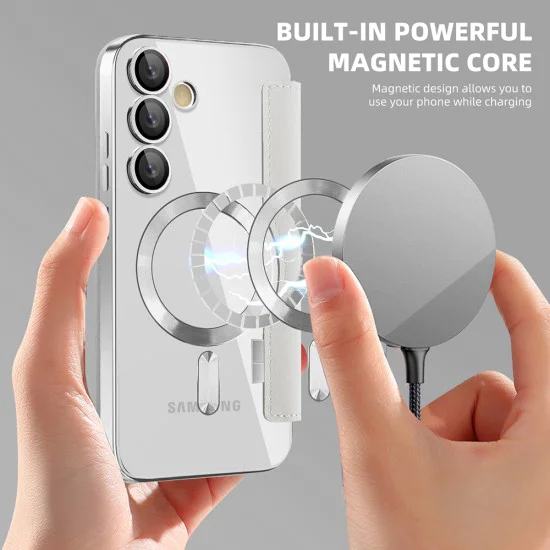 Калъф за Samsung Galaxy S23 Plus - SmartMag Book Case - Сив