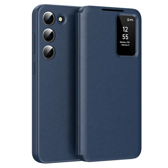 Калъф за Samsung Galaxy S23 Plus - SmartView Series - син