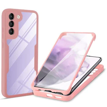 Калъф за Samsung Galaxy S23 + Протектор - ColorVerse 360 ​​Series - Розов