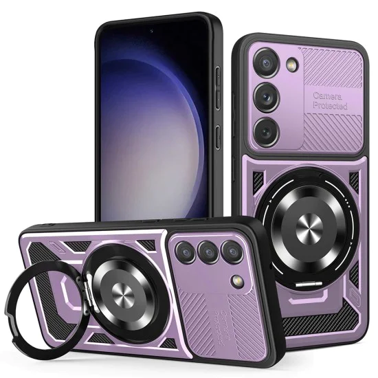 Калъф за Samsung Galaxy S23 - RuggedCam - Лилав