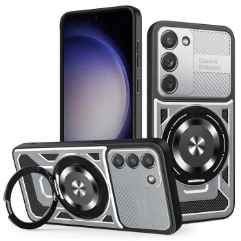 Калъф за Samsung Galaxy S23 - RuggedCam - Сив