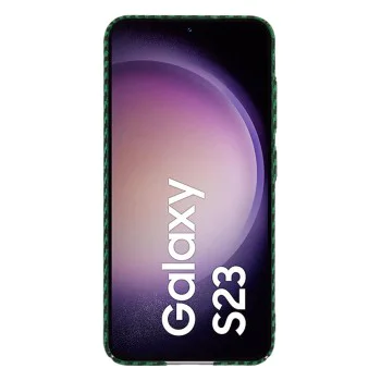 Калъф за Samsung Galaxy S23 - Techsuit - Carbonite FiberShell - Зелен