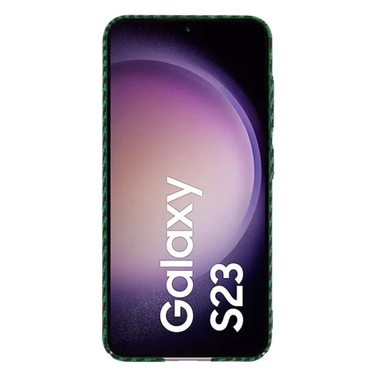Калъф за Samsung Galaxy S23 - Techsuit - Carbonite FiberShell - Зелен