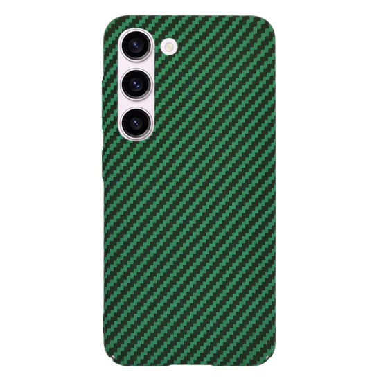 Калъф за Samsung Galaxy S23 - Techsuit - Carbonite FiberShell - Зелен