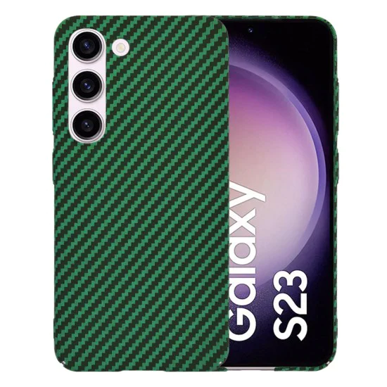 Калъф за Samsung Galaxy S23 - Techsuit - Carbonite FiberShell - Зелен