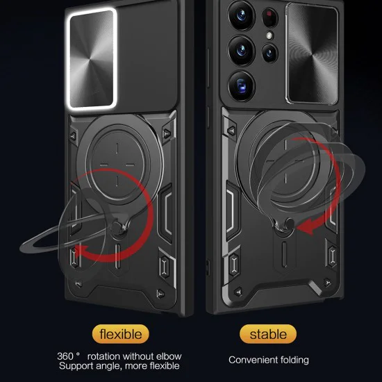 Калъф за Samsung Galaxy S23 Ultra - CamGuard Pro - черен
