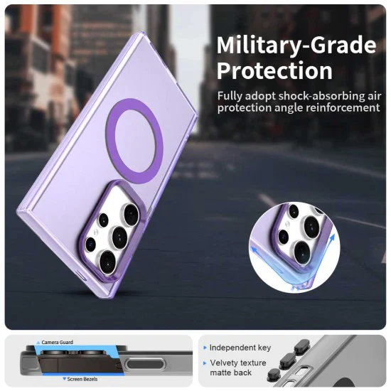 Калъф за Samsung Galaxy S23 Ultra - CandyCase MagSafe - Лилав