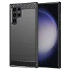 Калъф за Samsung Galaxy S23 Ultra - Carbon Silicone - Черен