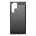 Калъф за Samsung Galaxy S23 Ultra - Carbon Silicone - Черен