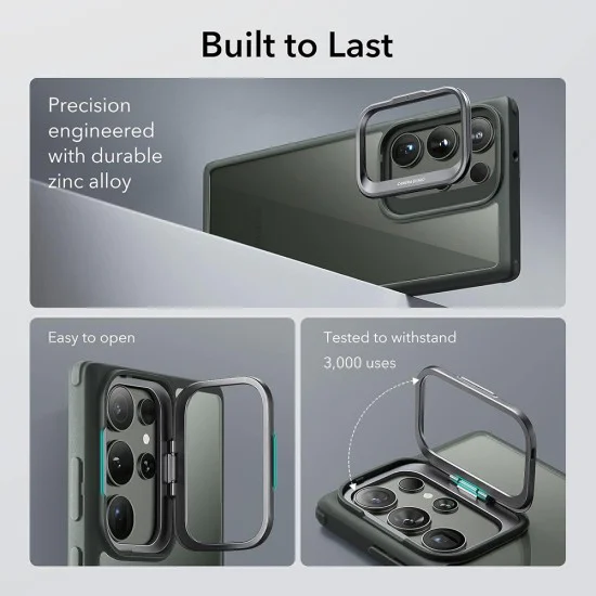 Калъф за Samsung Galaxy S23 Ultra - ESR Classic Kickstand - Clear Green