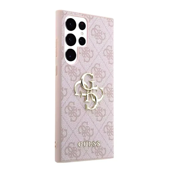 Калъф за Samsung Galaxy S23 Ultra - Guess Hardcase 4G Big Metal Logo (GUHCS23L4GMGPI) - Розов