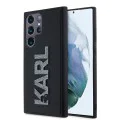 Калъф за Samsung Galaxy S23 Ultra - Karl Lagerfeld 3D Design (KLHCHCS23L3DMBKCK) - Гумено блестящо лого