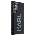 Калъф за Samsung Galaxy S23 Ultra - Karl Lagerfeld 3D Design (KLHCHCS23L3DMBKCK) - Гумено блестящо лого