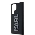 Калъф за Samsung Galaxy S23 Ultra - Karl Lagerfeld 3D Design (KLHCHCS23L3DMBKCK) - Гумено блестящо лого