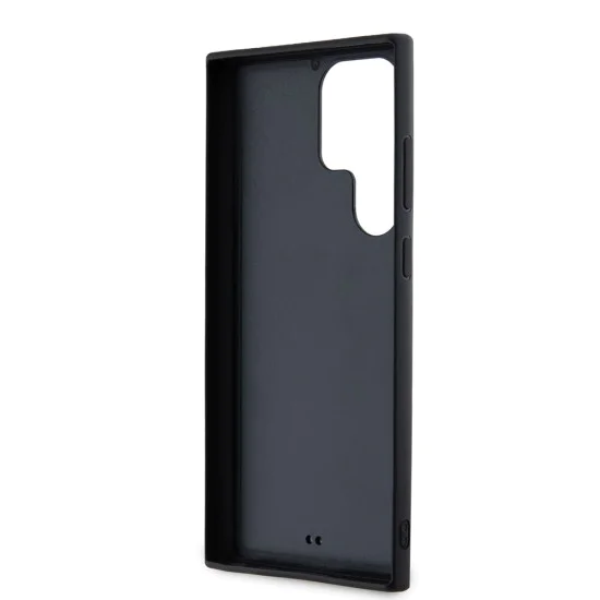 Калъф за Samsung Galaxy S23 Ultra - Karl Lagerfeld 3D Design (KLHCHCS23L3DMBKCK) - Гумено блестящо лого