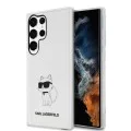 Калъф за Samsung Galaxy S23 Ultra - Karl Lagerfeld Hardcase Transparent (KLHCHCS23LHNCHCHTCT) - Ikonik Choupette