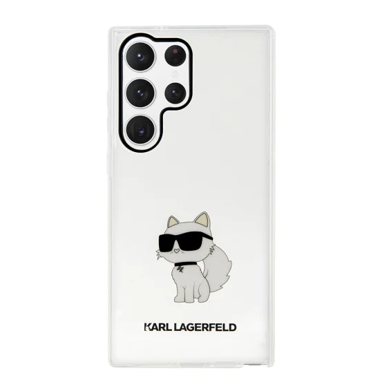 Калъф за Samsung Galaxy S23 Ultra - Karl Lagerfeld Hardcase Transparent (KLHCHCS23LHNCHCHTCT) - Ikonik Choupette