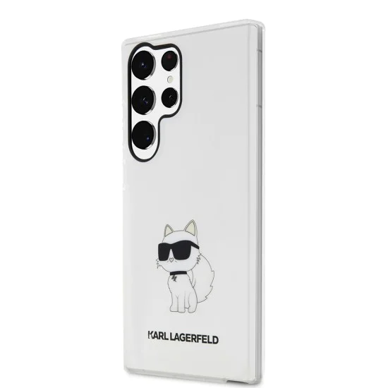 Калъф за Samsung Galaxy S23 Ultra - Karl Lagerfeld Hardcase Transparent (KLHCHCS23LHNCHCHTCT) - Ikonik Choupette