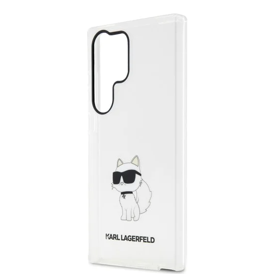 Калъф за Samsung Galaxy S23 Ultra - Karl Lagerfeld Hardcase Transparent (KLHCHCS23LHNCHCHTCT) - Ikonik Choupette