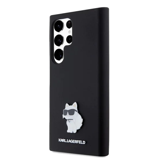 Калъф за Samsung Galaxy S23 Ultra - Karl Lagerfeld Silicone (KLHCHCS23LSLSMHCCHCNPK) - Choupette