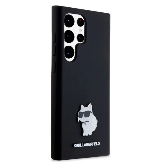 Калъф за Samsung Galaxy S23 Ultra - Karl Lagerfeld Silicone (KLHCHCS23LSLSMHCCHCNPK) - Choupette