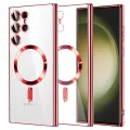 Калъф за Samsung Galaxy S23 Ultra - Luxury Crystal MagSafe - Червен