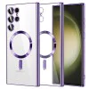 Калъф за Samsung Galaxy S23 Ultra - Luxury Crystal MagSafe - Светло лилав