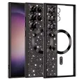 Калъф за Samsung Galaxy S23 Ultra - Luxury Glitter MagSafe - Черен
