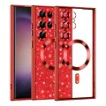 Калъф за Samsung Galaxy S23 Ultra - Luxury Glitter MagSafe - Червен