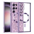 Калъф за Samsung Galaxy S23 Ultra - Luxury Glitter MagSafe - Светло лилав