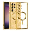 Калъф за Samsung Galaxy S23 Ultra - Luxury Glitter MagSafe - Златен