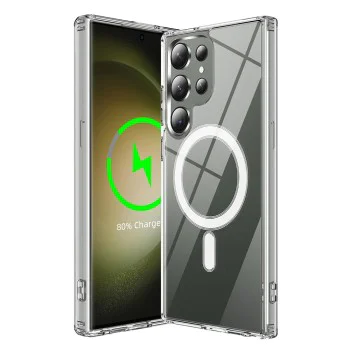 Калъф за Samsung Galaxy S23 Ultra - MagSafe Pro - Прозрачен