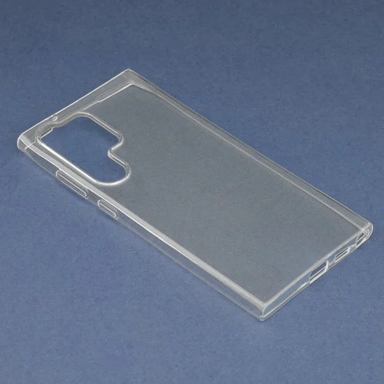 Калъф за Samsung Galaxy S23 Ultra - Прозрачен силикон - Прозрачен