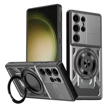 Калъф за Samsung Galaxy S23 Ultra - RuggedCam - Сив
