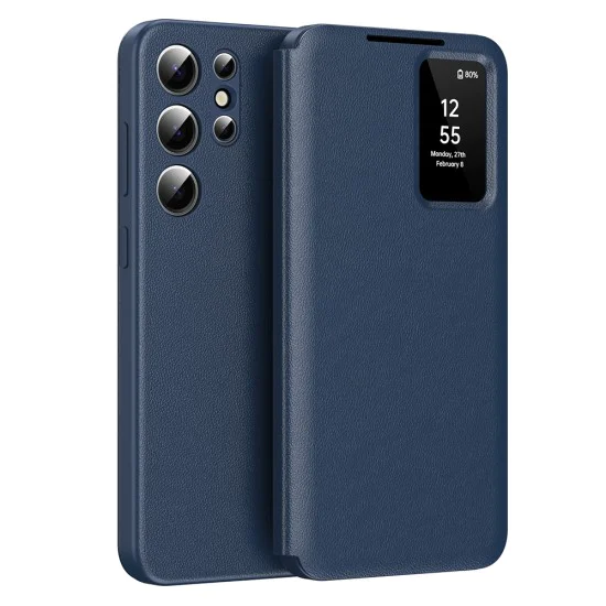 Калъф за Samsung Galaxy S23 Ultra - SmartView Series - Син