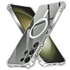 Калъф за Samsung Galaxy S23 Ultra - Techsuit - Удароустойчив Clear Silicone MagSafe - Прозрачен