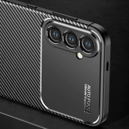 Калъф за Samsung Galaxy S24 - CarbonFiber - Черен