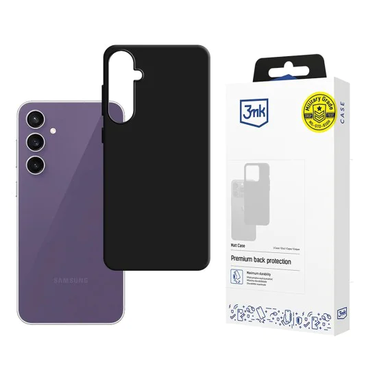Калъф за Samsung Galaxy S24 FE - 3mk - Matt Case - Черен