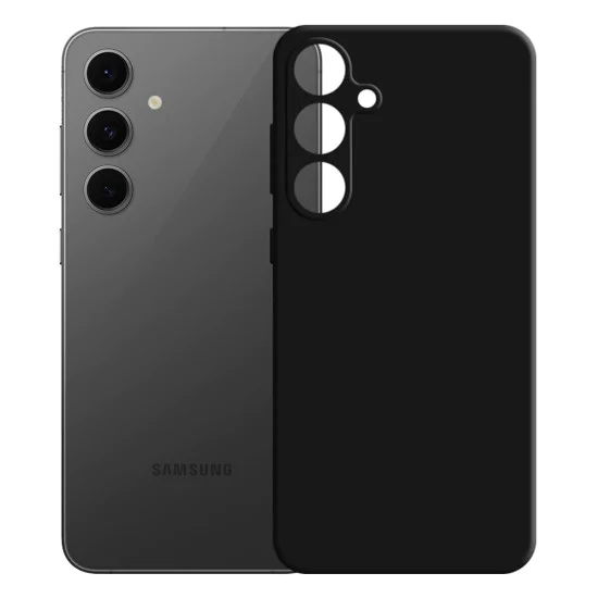 Калъф за Samsung Galaxy S24 FE - 3mk - Силиконов Калъф - Черен