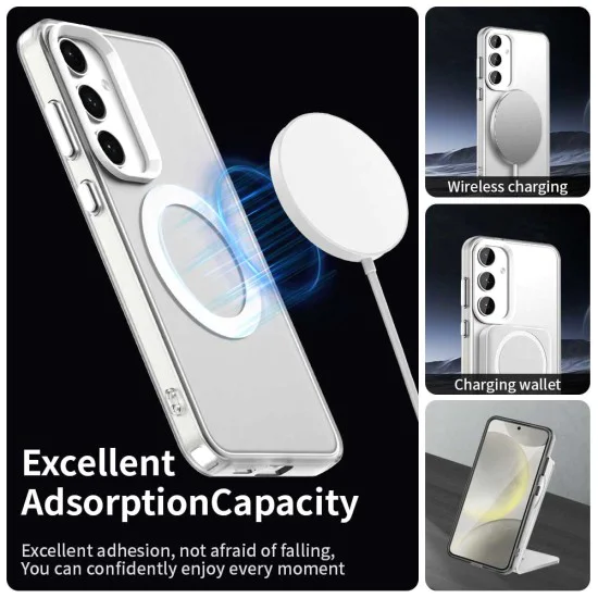 Калъф за Samsung Galaxy S24 FE - CandyCase MagSafe - Бял