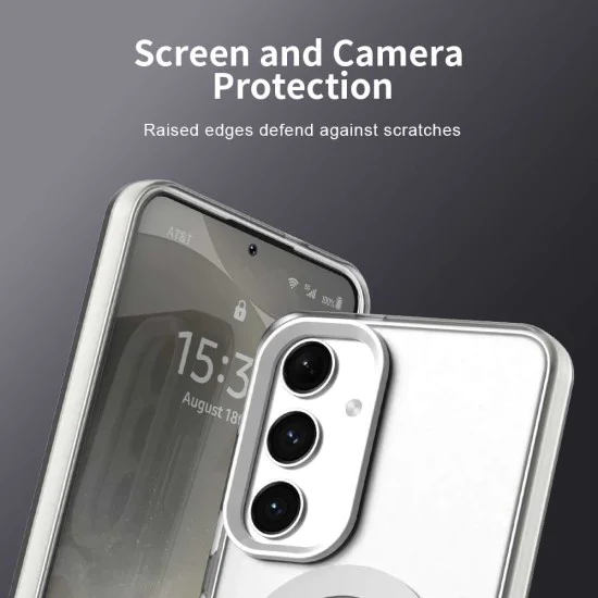 Калъф за Samsung Galaxy S24 FE - CandyCase MagSafe - Бял