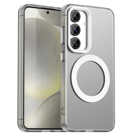 Калъф за Samsung Galaxy S24 FE - CandyCase MagSafe - Бял