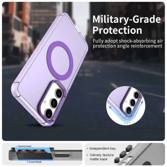 Калъф за Samsung Galaxy S24 FE - CandyCase MagSafe - Лилав