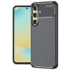 Калъф за Samsung Galaxy S24 FE - CarbonFiber - Черен