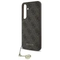Калъф за Samsung Galaxy S24 FE - Guess - Hardcase 4G Charms Collection (GUHCS24FEGF4GBR) - Кафяв