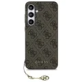 Калъф за Samsung Galaxy S24 FE - Guess - Hardcase 4G Charms Collection (GUHCS24FEGF4GBR) - Кафяв
