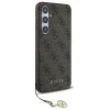 Калъф за Samsung Galaxy S24 FE - Guess - Hardcase 4G Charms Collection (GUHCS24FEGF4GBR) - Кафяв