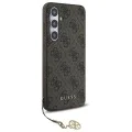 Калъф за Samsung Galaxy S24 FE - Guess - Hardcase 4G Charms Collection (GUHCS24FEGF4GBR) - Кафяв
